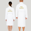Personalizowany komplet eleganckich szlafroków z bawełny frotte z Twoim haftem, na prezent