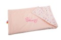 kocyk minky 75x100 z haftem i własną dedykacją - różowy